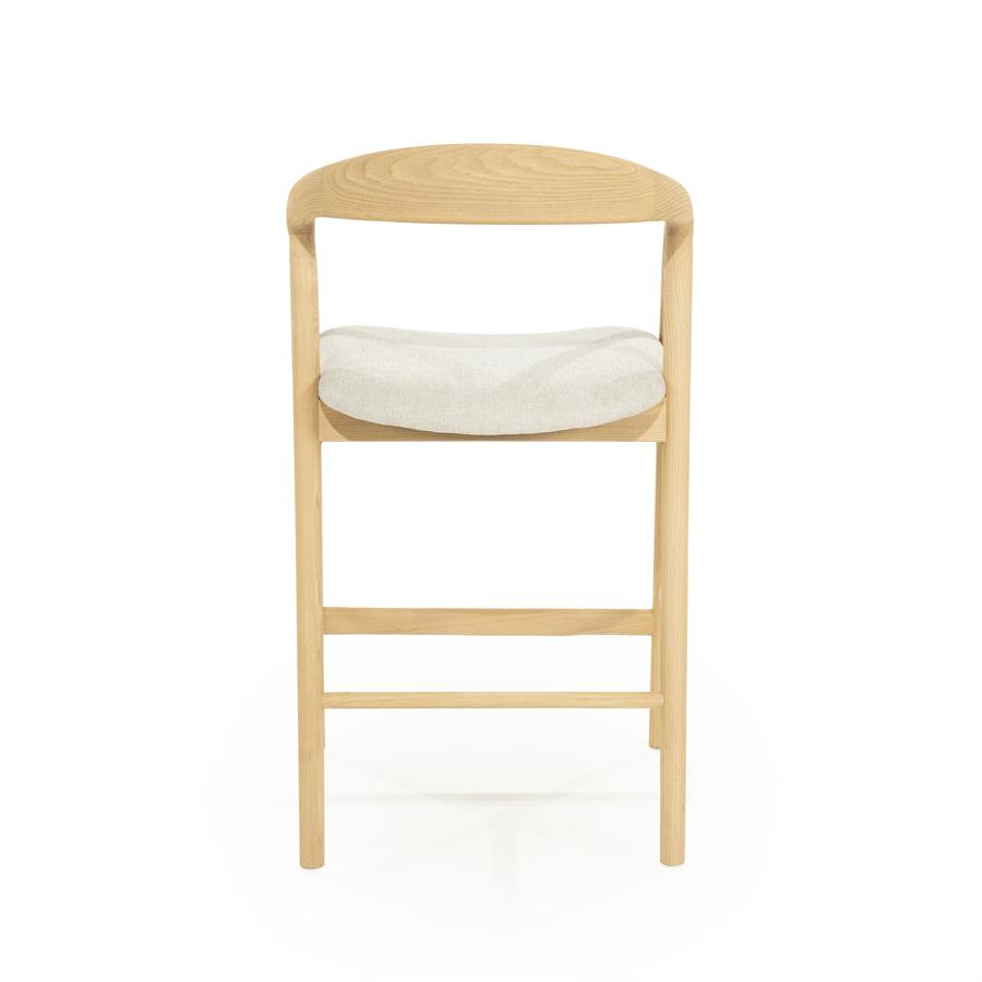 Barkruk Rayven | Naturel Essenhout | Laag