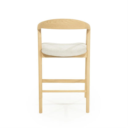 Barkruk Rayven | Naturel Essenhout | Laag