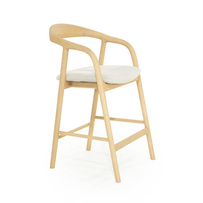 Barkruk Rayven | Naturel Essenhout | Laag