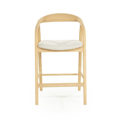 Barkruk Rayven | Naturel Essenhout | Laag