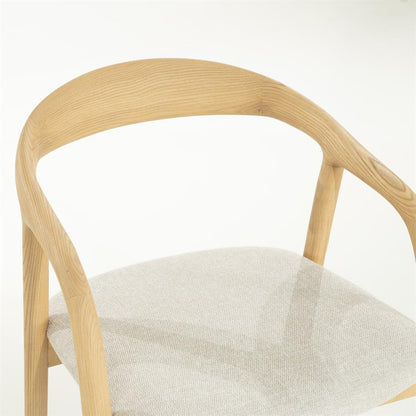 Barkruk Rayven | Naturel Essenhout | Laag