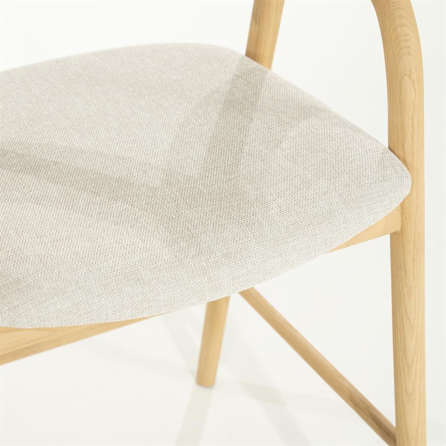 Barkruk Rayven | Naturel Essenhout | Laag