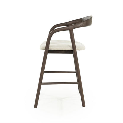 Barkruk Rayven | Donkerbruin Essenhout | Laag