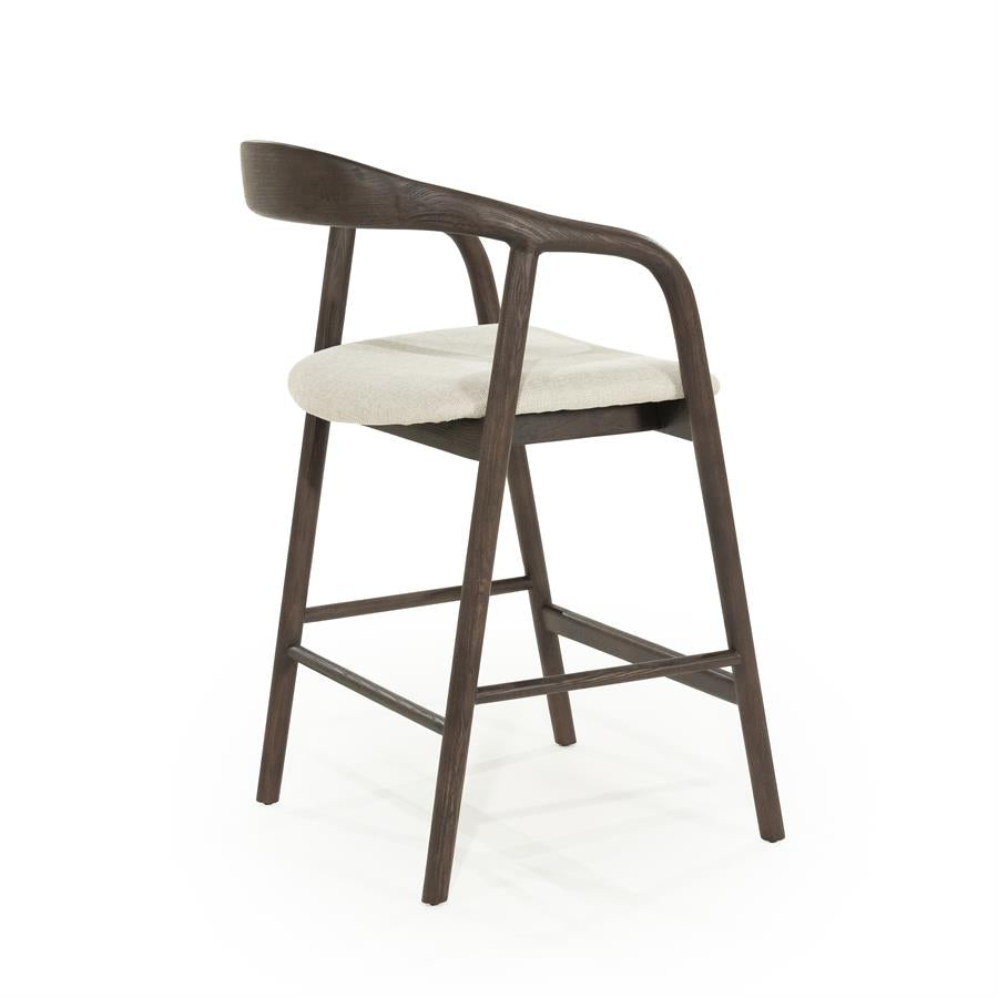 Barkruk Rayven | Donkerbruin Essenhout | Laag