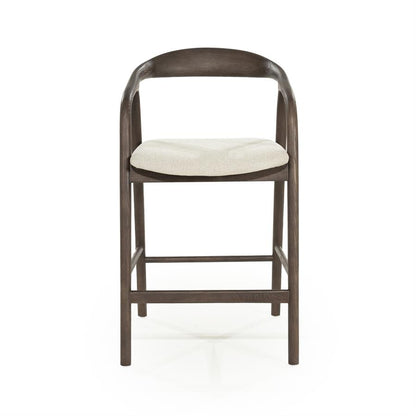 Barkruk Rayven | Donkerbruin Essenhout | Laag