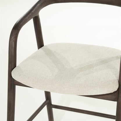 Barkruk Rayven | Donkerbruin Essenhout | Laag