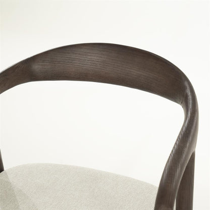 Barkruk Rayven | Donkerbruin Essenhout | Laag