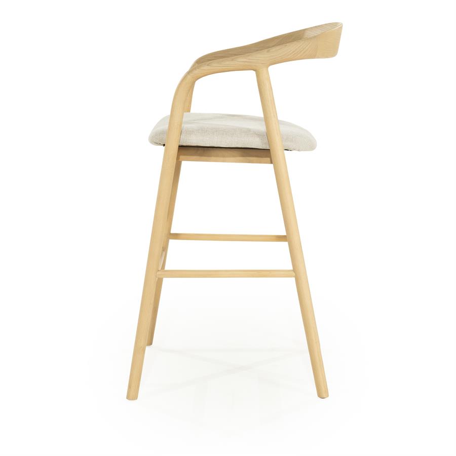 Barkruk Rayven | Naturel Essenhout | Hoog