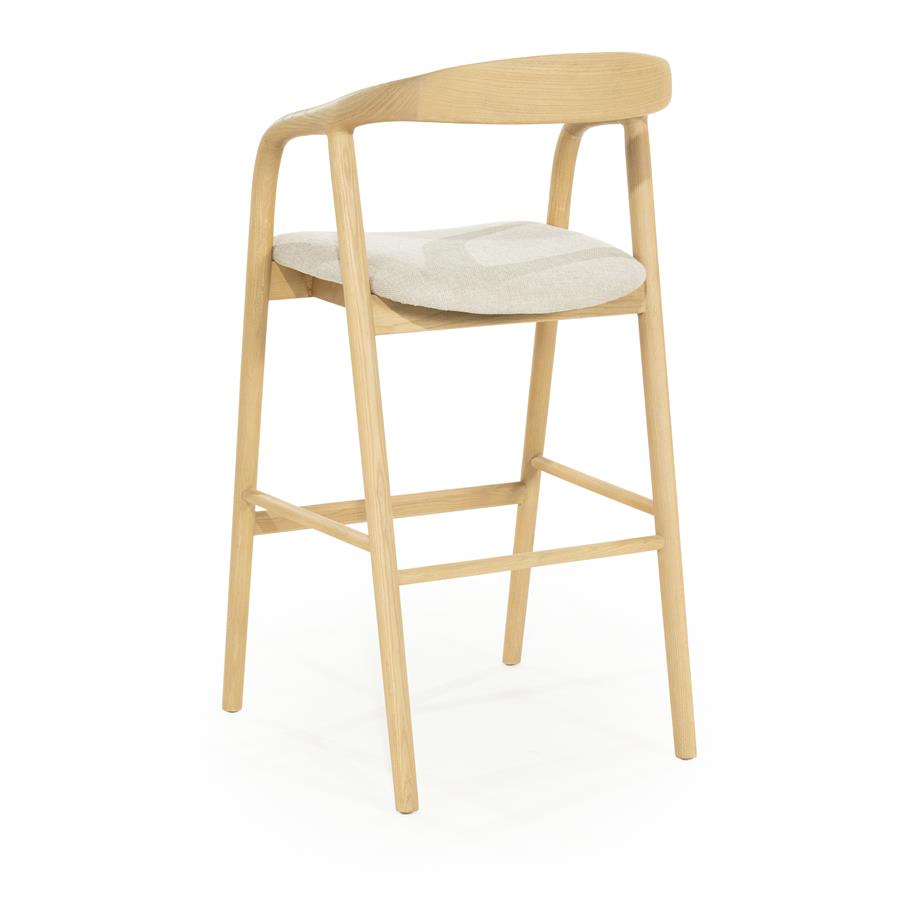 Barkruk Rayven | Essenhout | Hoog