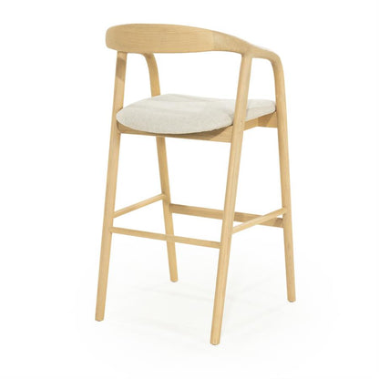 Barkruk Rayven | Naturel Essenhout | Hoog