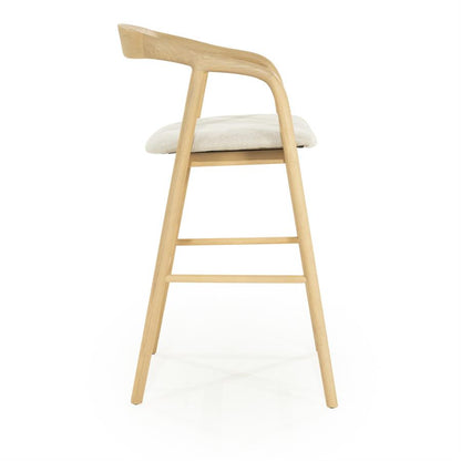 Barkruk Rayven | Naturel Essenhout | Hoog