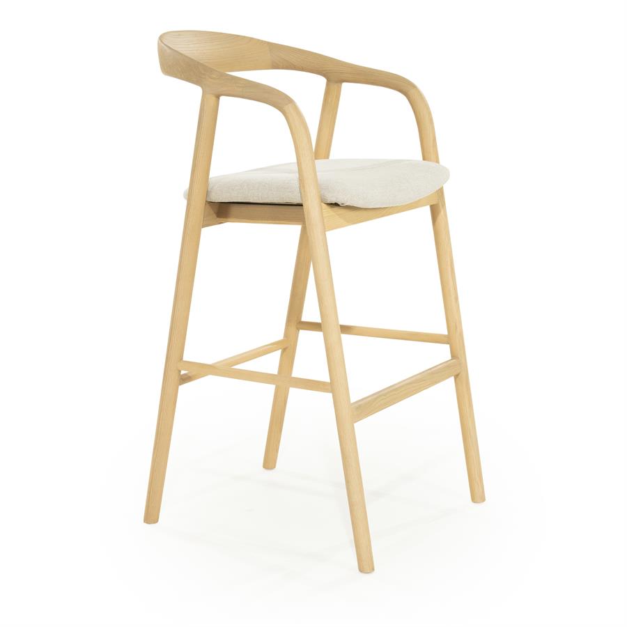Barkruk Rayven | Essenhout | Hoog