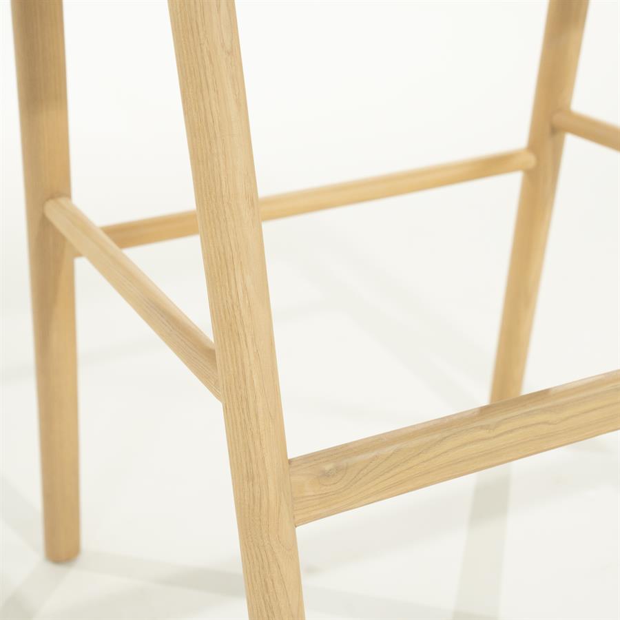 Barkruk Rayven | Naturel Essenhout | Hoog