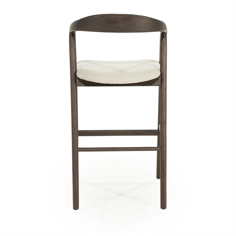 Barkruk Rayven | Donkerbruin Essenhout | Hoog