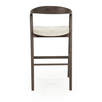 Barkruk Rayven | Donkerbruin Essenhout | Hoog