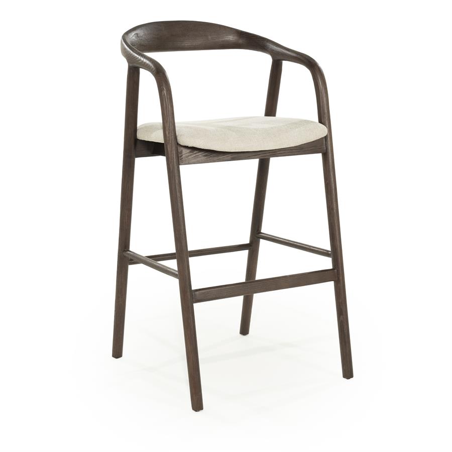 Barkruk Rayven | Donkerbruin Essenhout | Hoog