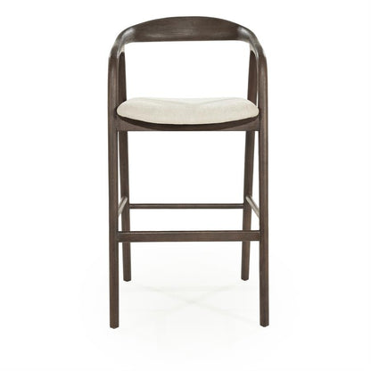 Barkruk Rayven | Donkerbruin Essenhout | Hoog