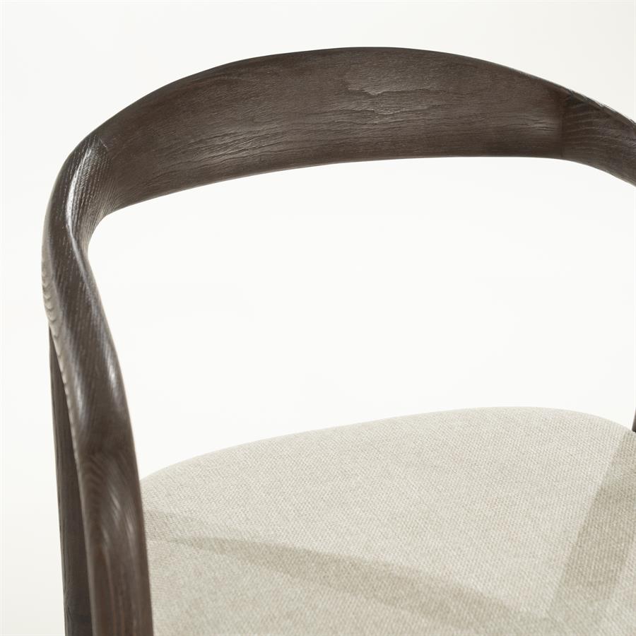 Barkruk Rayven | Donkerbruin Essenhout | Hoog