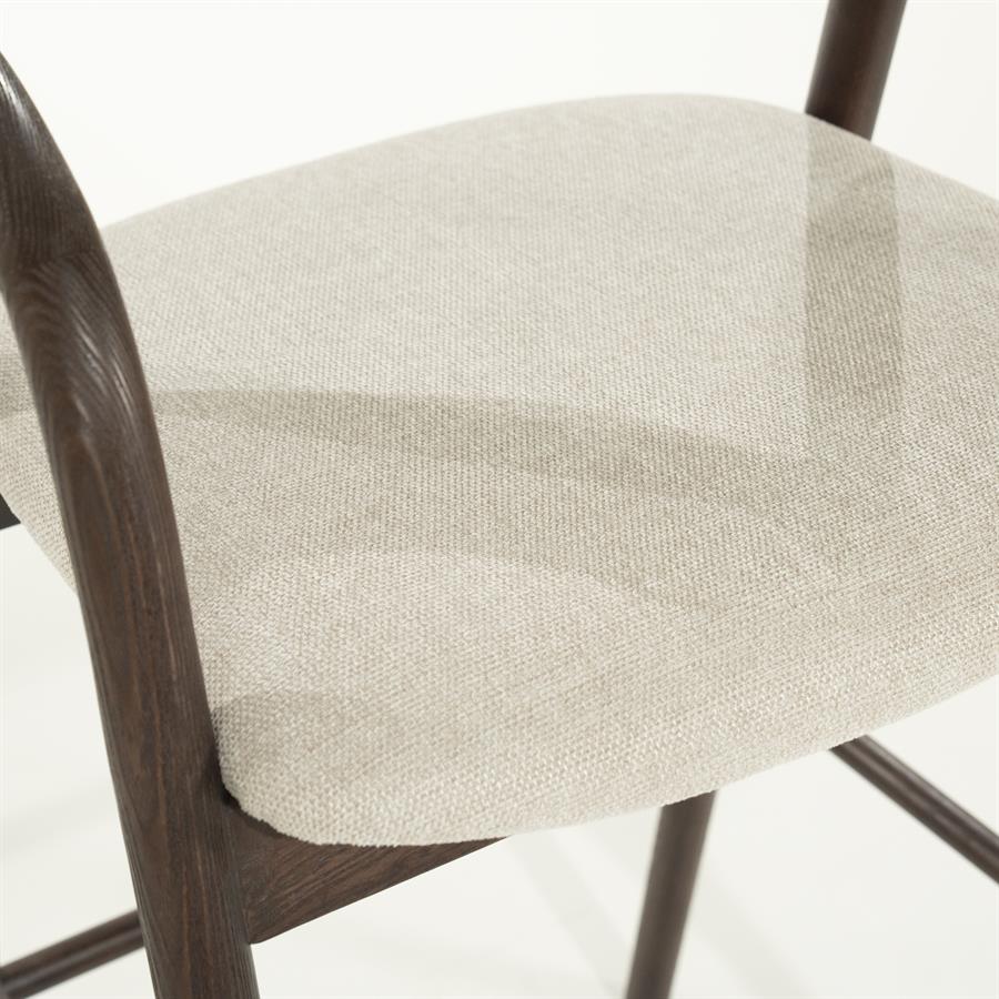 Barkruk Rayven | Donkerbruin Essenhout | Hoog