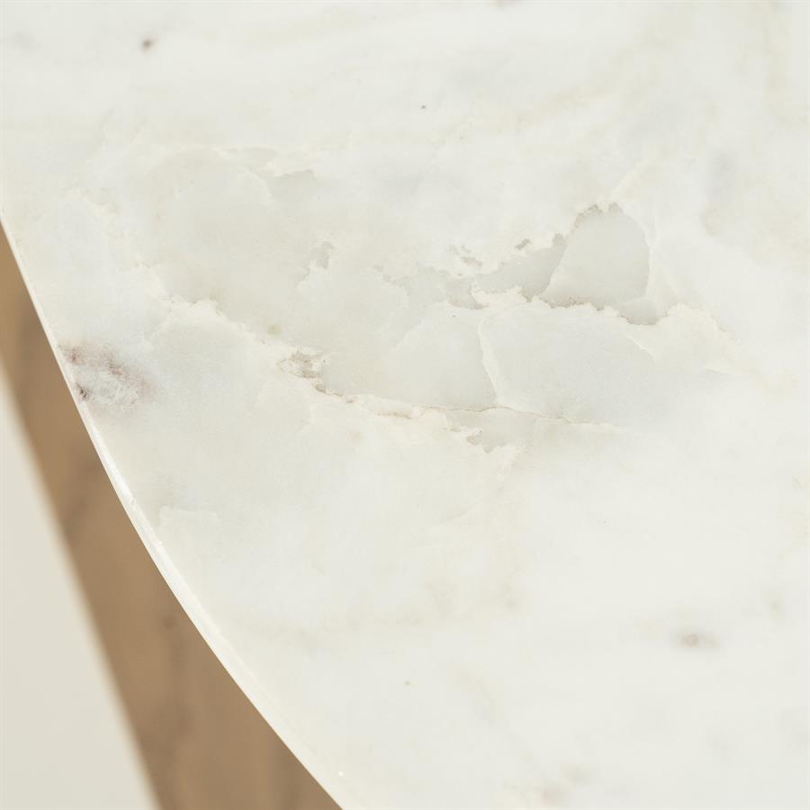 Salontafel Don | Naturel Eiken hout en marmer