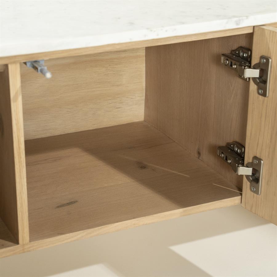 Tv-meubel Don | Bruin Eiken hout en marmer