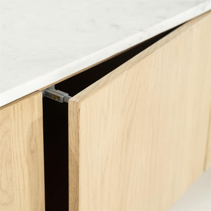 Tv-meubel Don | Bruin Eiken hout en marmer