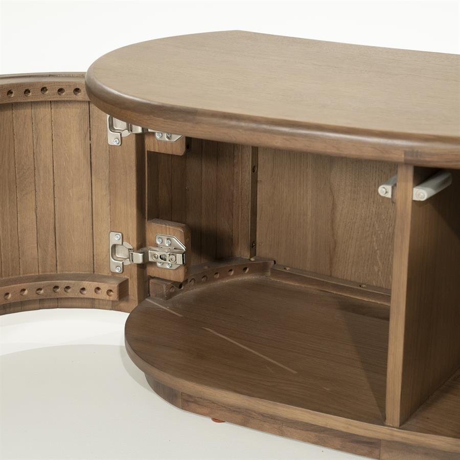 Tv-meubel Josh | Bruin Eikenhout