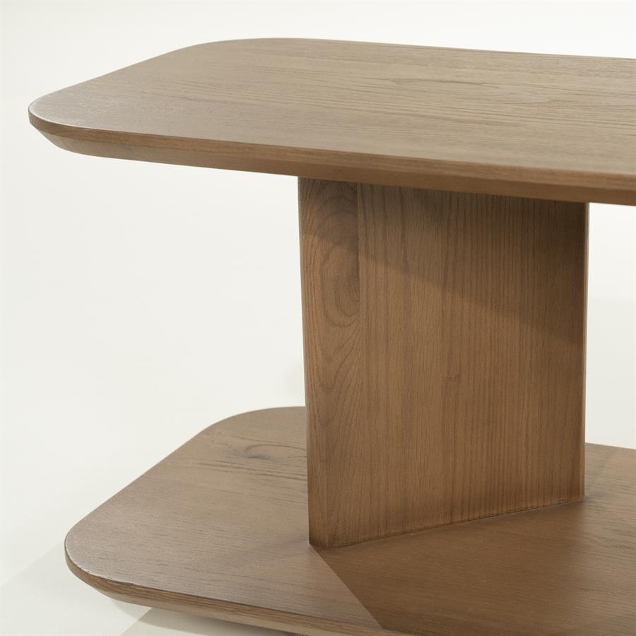 Bijzettafel Ty | Bruin Eikenhout