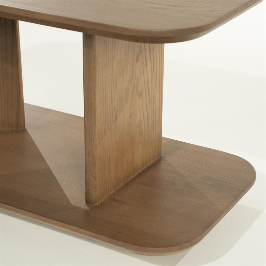 Bijzettafel Ty | Bruin Eikenhout