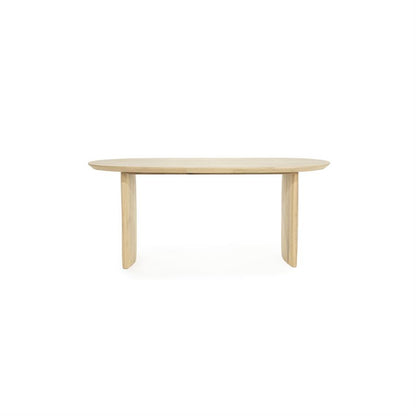 Eettafel Dex | Naturel Eikenhout — Vooraanzicht - witfoto