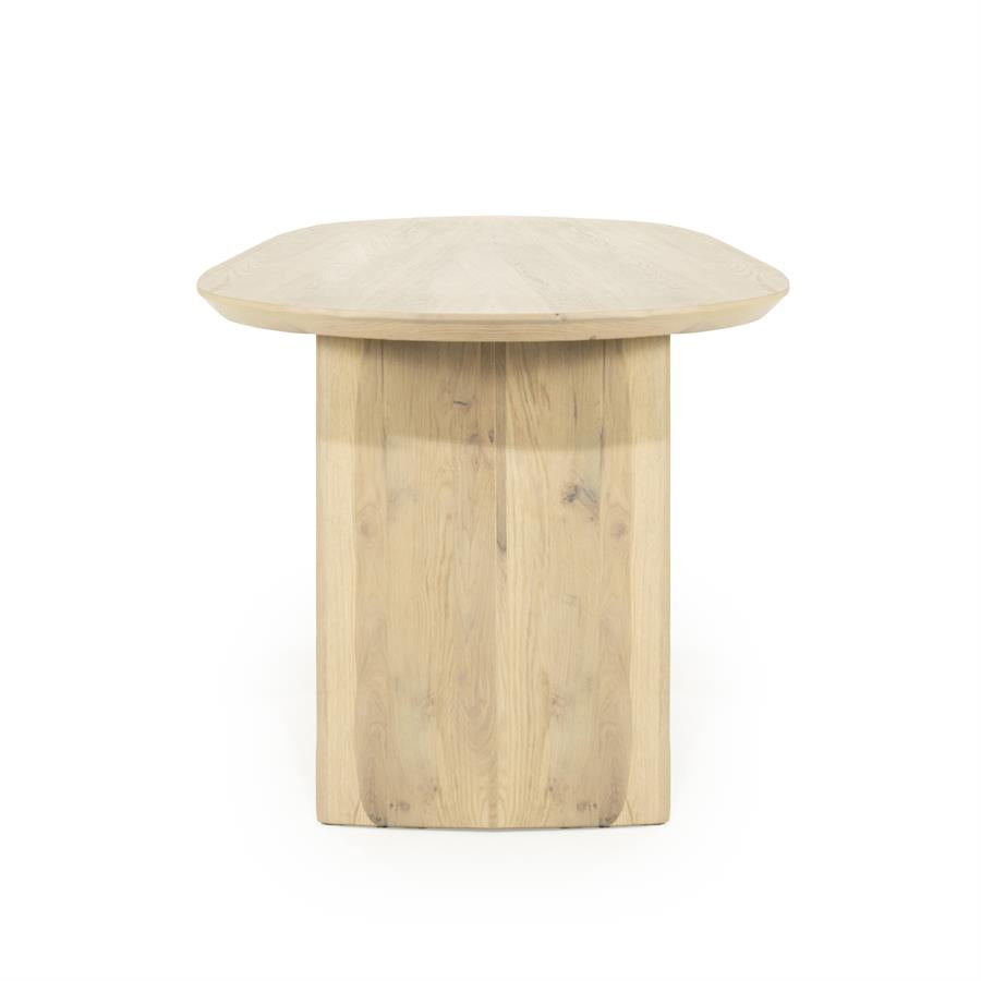 Eettafel Dex | Naturel Eikenhout — Vooraanzicht - witfoto