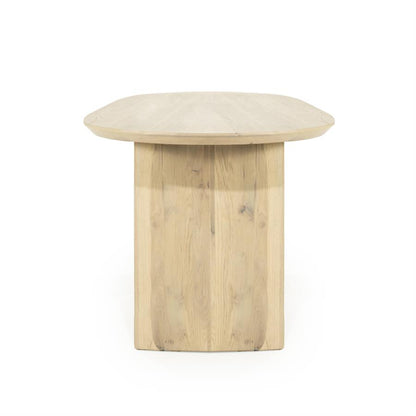 Eettafel Dex | Naturel Eikenhout — Vooraanzicht - witfoto