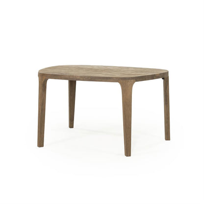 Eettafel Taylor | Bruin Mangohout — Zijaanzicht - witfoto