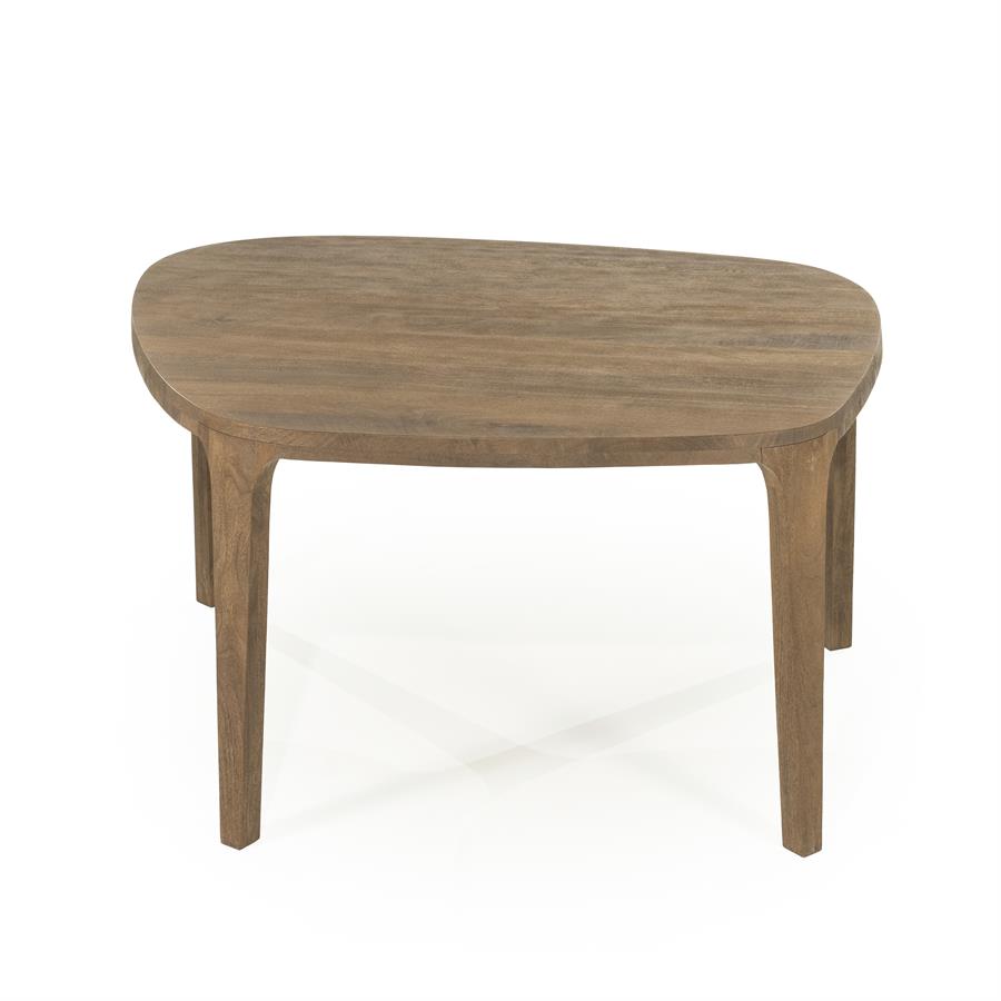 Eettafel Taylor | Bruin Mangohout — Achteraanzicht - witfoto