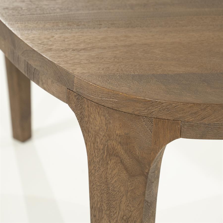 Eettafel Taylor | Bruin Mangohout — Detail