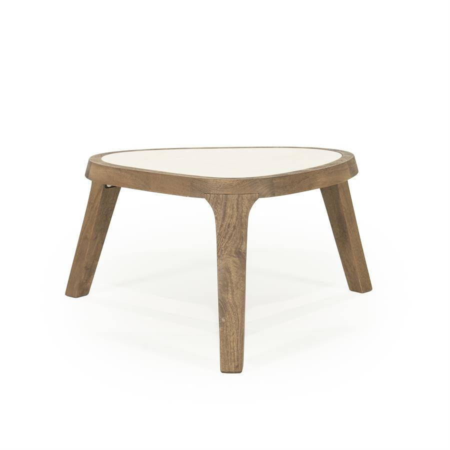 Fred | Bruin Mango hout & Botticino marmer