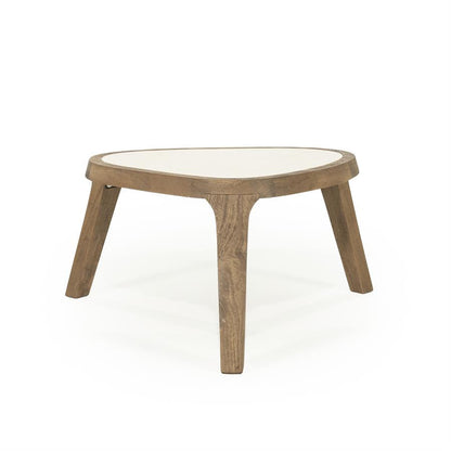 Fred | Bruin Mango hout & Botticino marmer