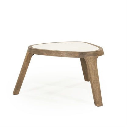 Fred | Bruin Mango hout & Botticino marmer