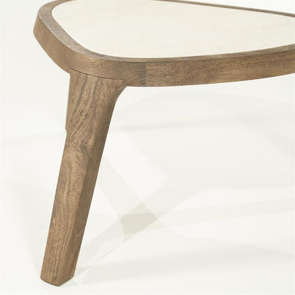 Fred | Bruin Mango hout & Botticino marmer