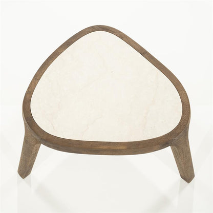 Fred | Bruin Mango hout & Botticino marmer