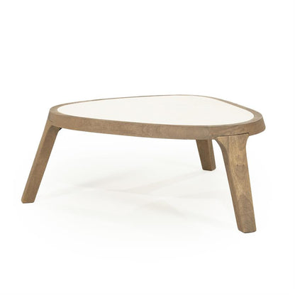 Fred | Bruin Mango hout & Botticino marmer