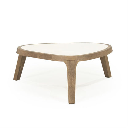 Fred | Bruin Mango hout & Botticino marmer