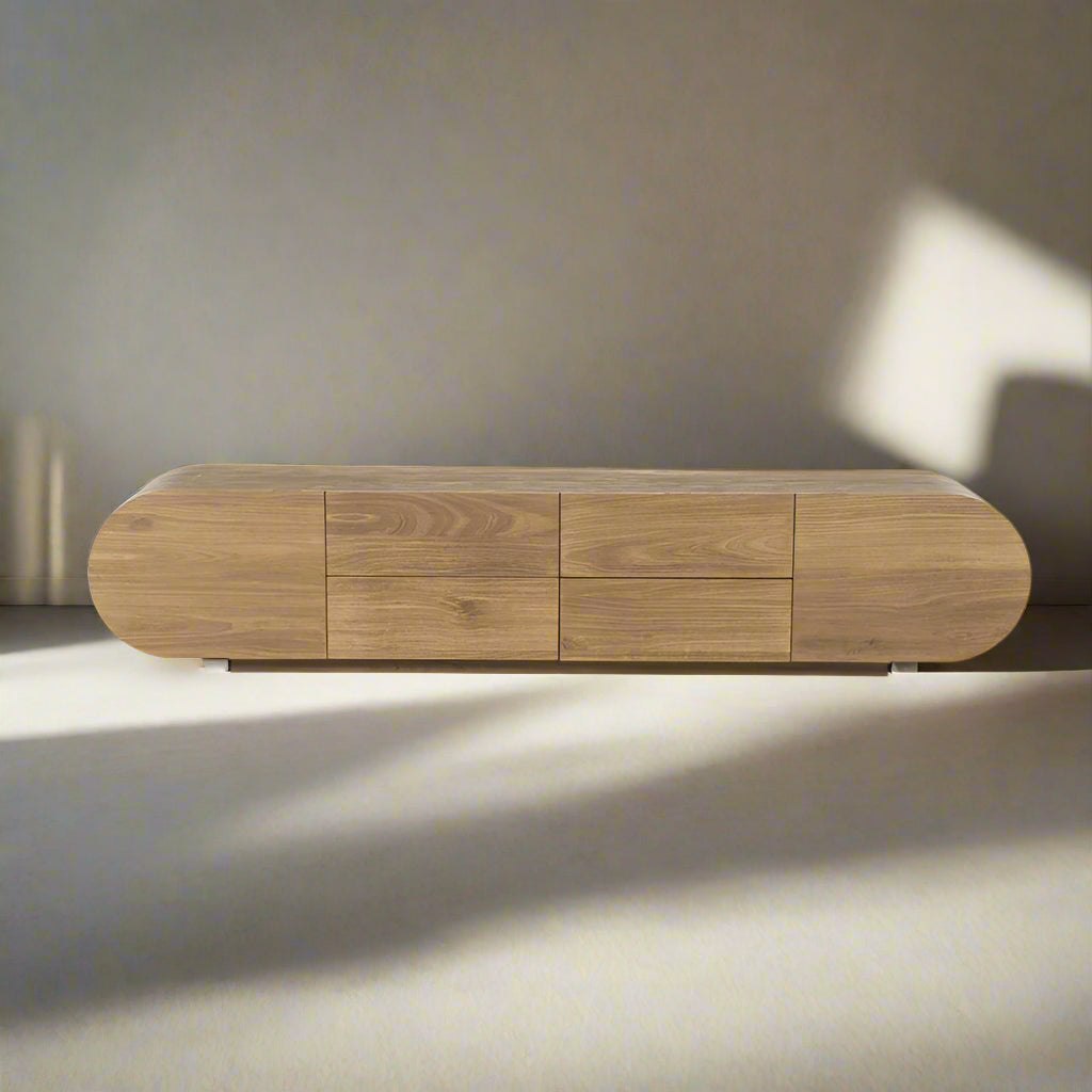 Tv-meubel King | Bruin Mangohout & mango fineer