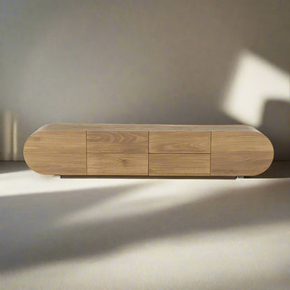 Tv-meubel King | Bruin Mangohout & mango fineer