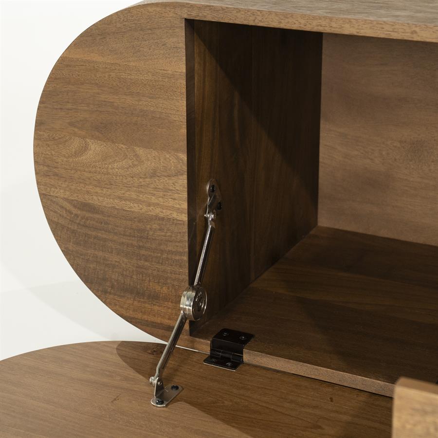 Tv-meubel King | Bruin Mangohout & mango fineer