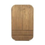 Kast King bruin mango hout & mango fineer, vooraanzicht op witte achtergrond