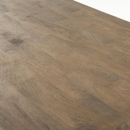 Eettafel Edward | Bruin Mango hout & mango fineer — Detail