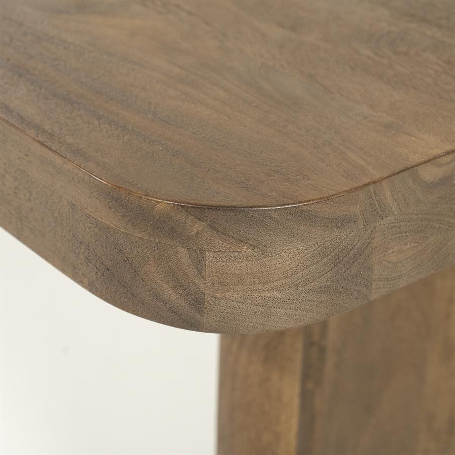 Eettafel Edward | Bruin Mango hout & mango fineer — Detail