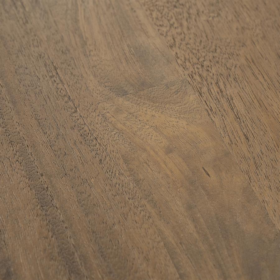 Eettafel Edward | Bruin Mango hout & mango fineer — Detail