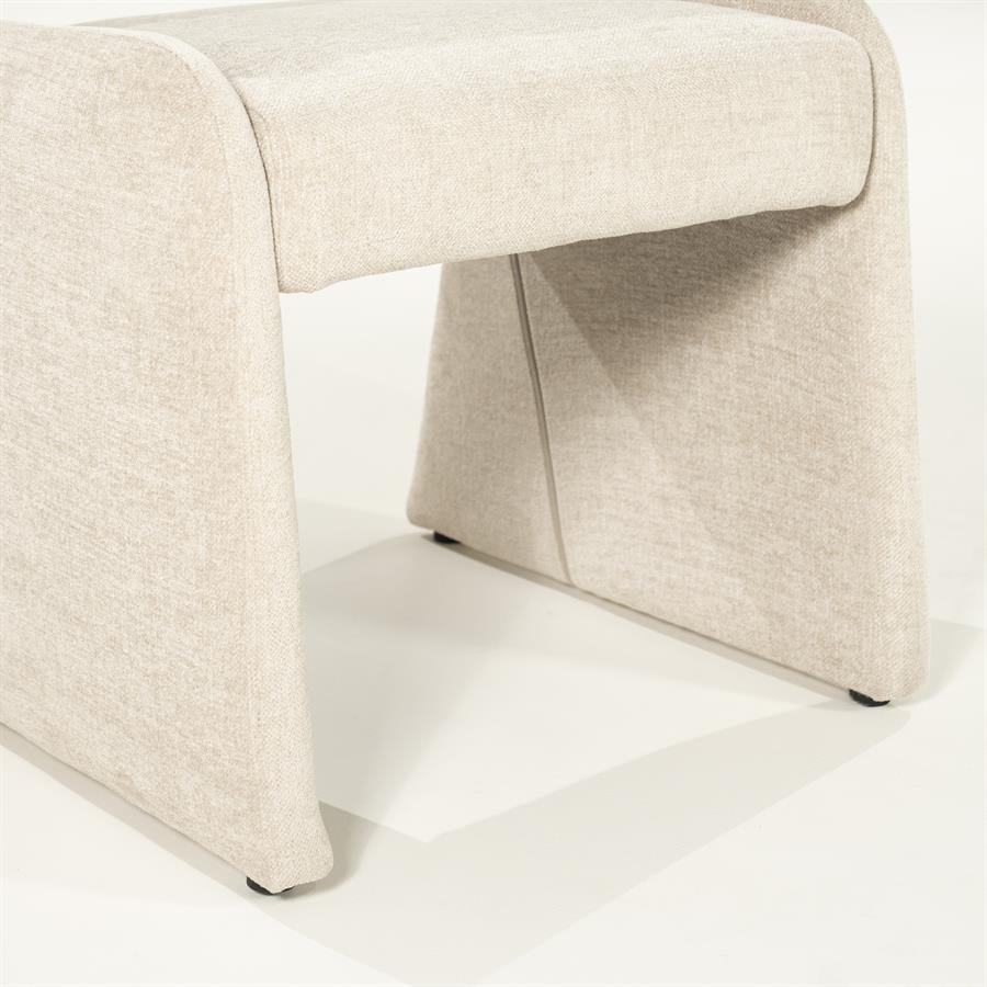 Eetkamerstoel Odette beige stof